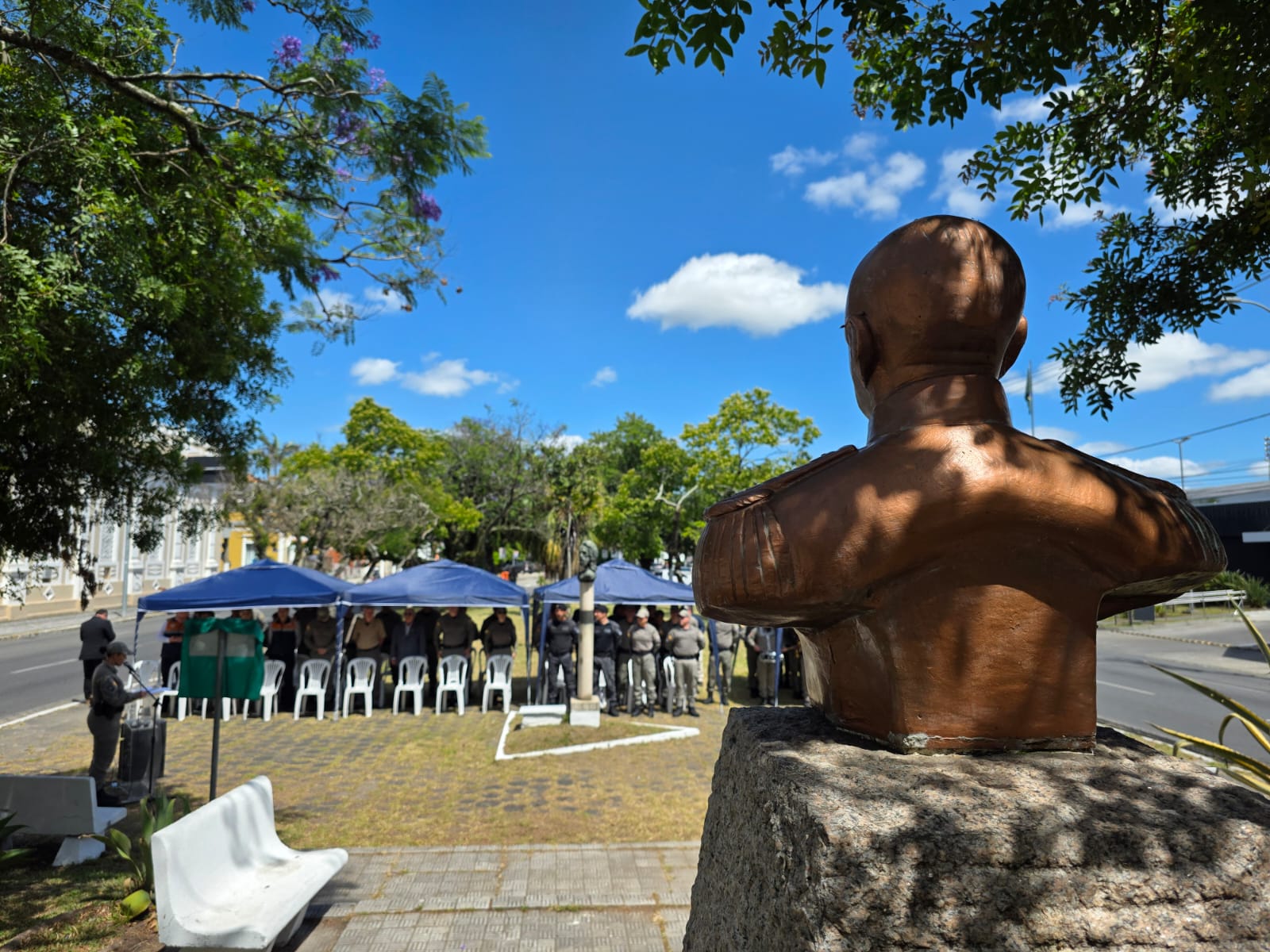 ASPRA-RS participa da inauguração da praça  Espaço Cel Massot