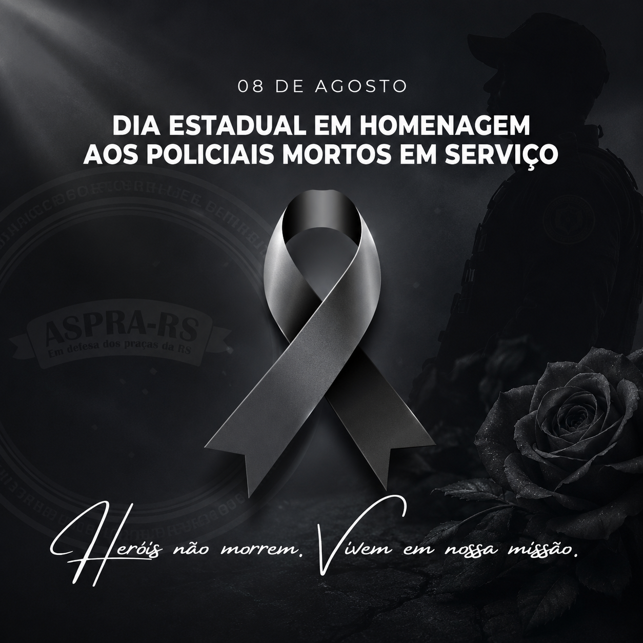 8 de agosto - Dia Estadual em Homenagem aos Policiais Mortos em Serviço